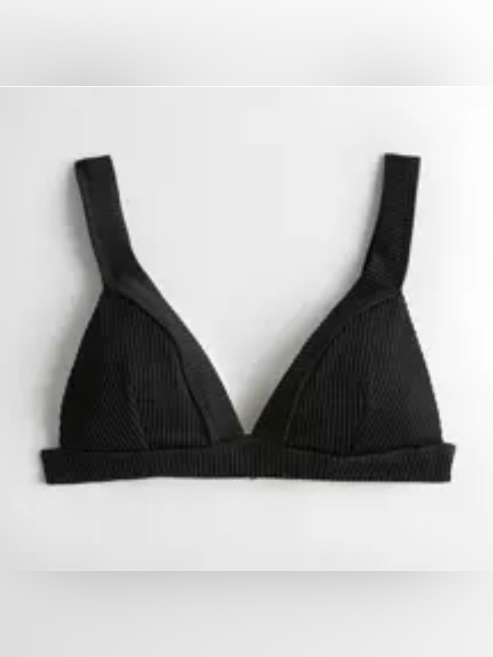 Hollister Ribbed Triangle Bikini Top S
